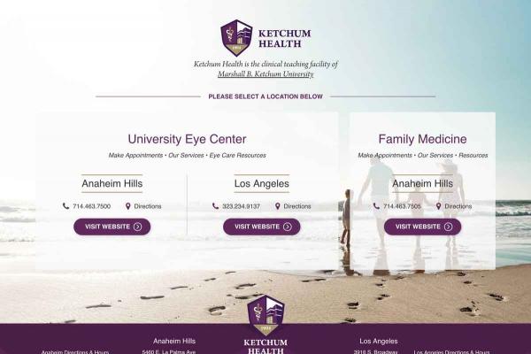 ketchum health landing page