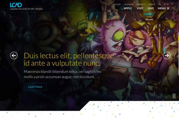 LCAD Main Site Landing Page